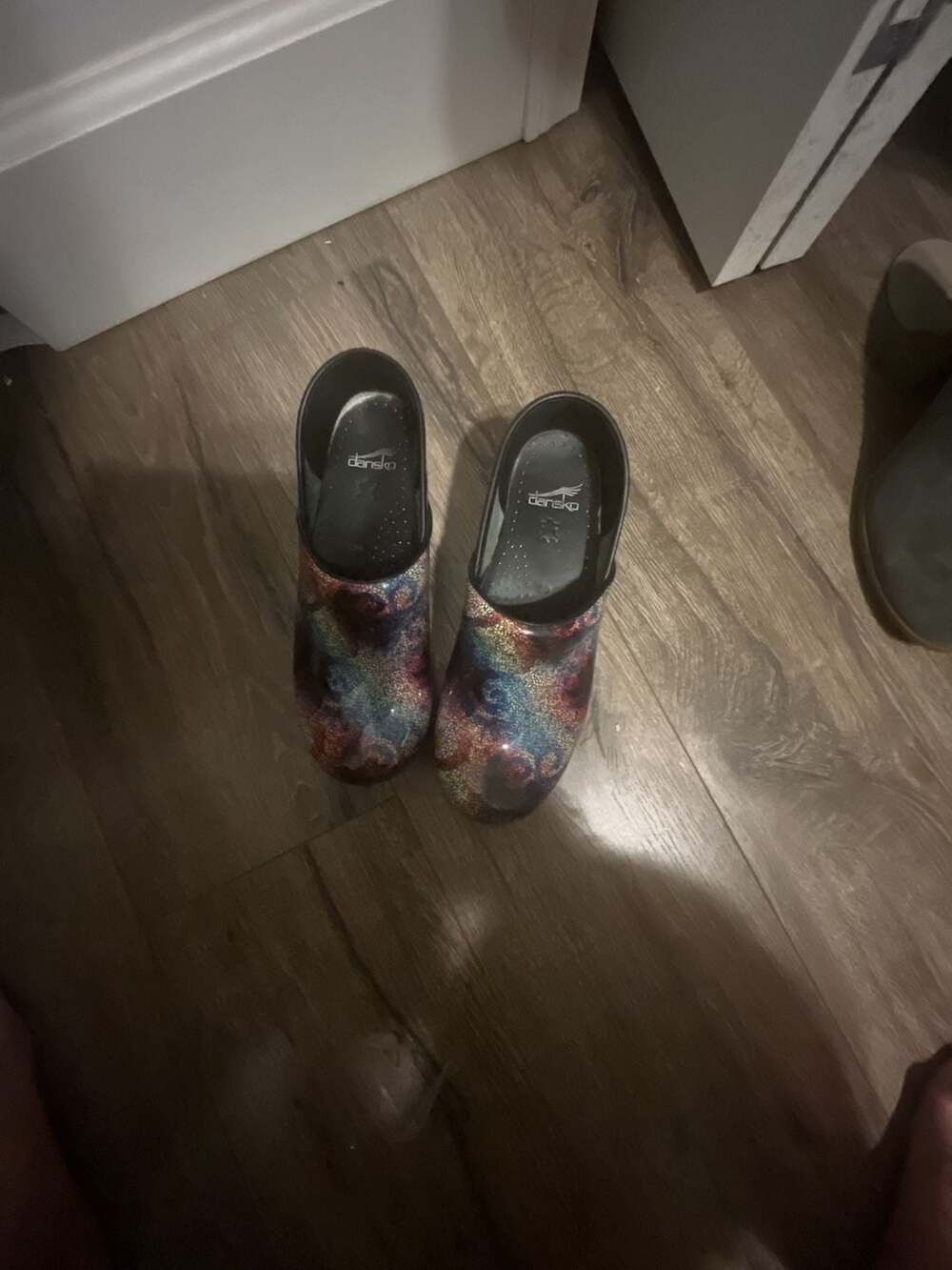 Dansko Professional Clogs Multi Mosaic Patent Leather Size EU 39
